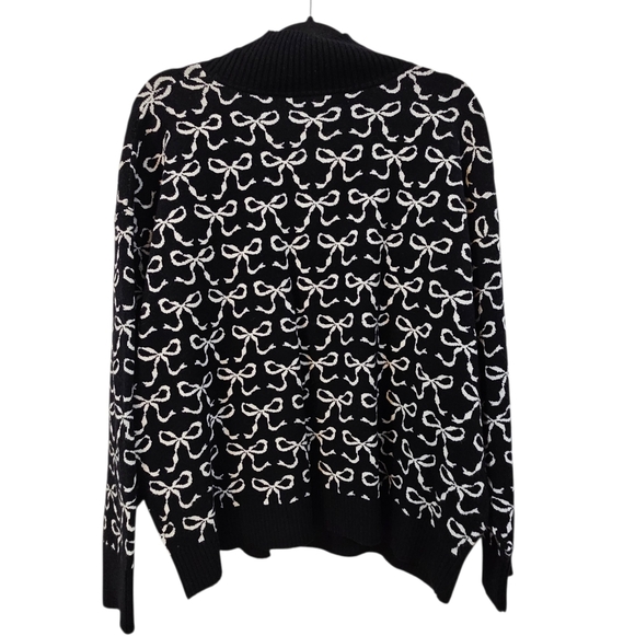 Anthropologie The Montana Mock-Neck Half-Zip Sweater by Maeve Size XL - Picture 9 of 10